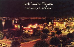 Jack London Square at night, Oakland, California  